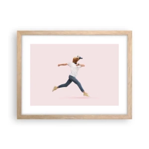 Een poster in een licht eiken lijst - Een snufje absurditeit - 40x30 cm