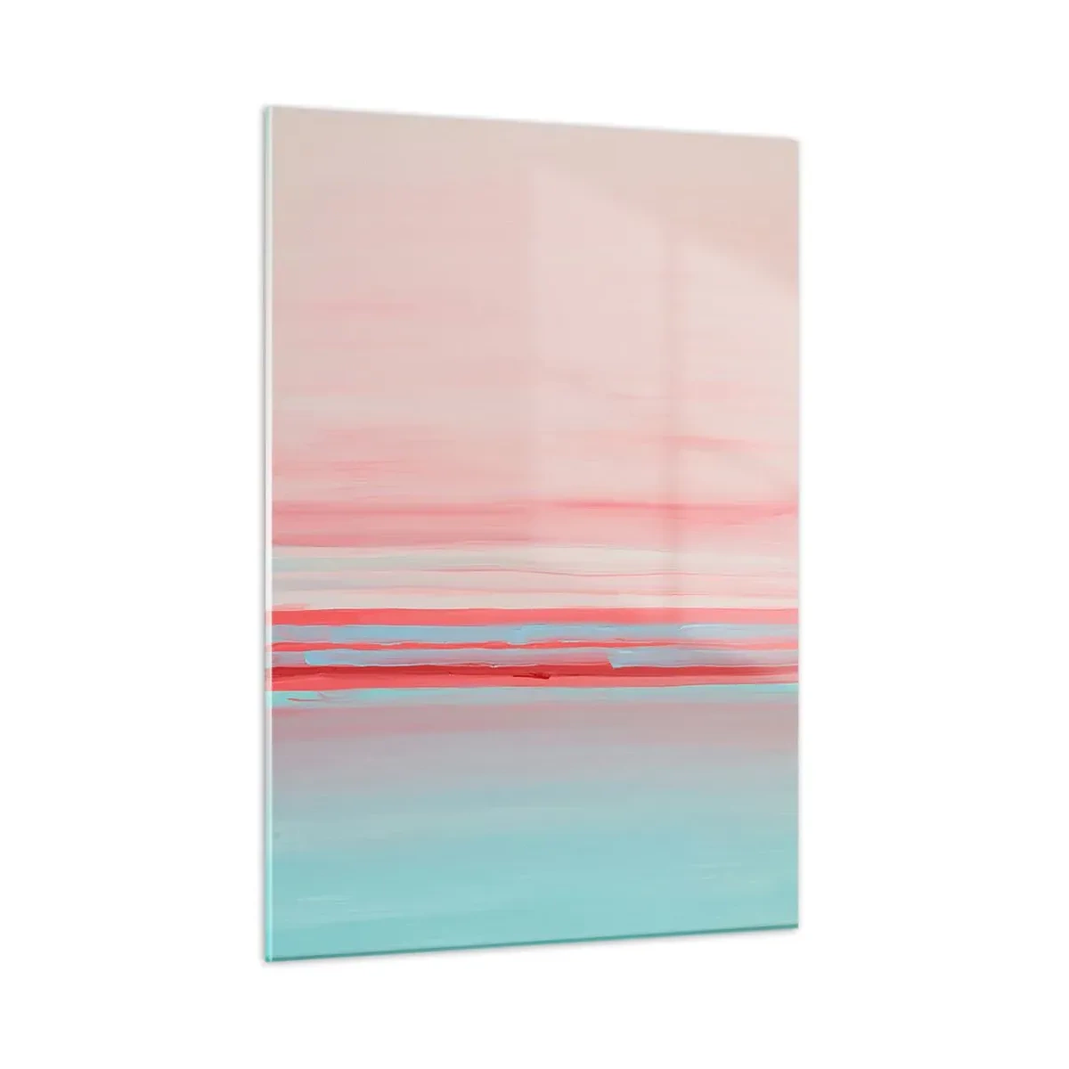 Schilderen op glas - Abstractie bij dageraad - 50x70 cm