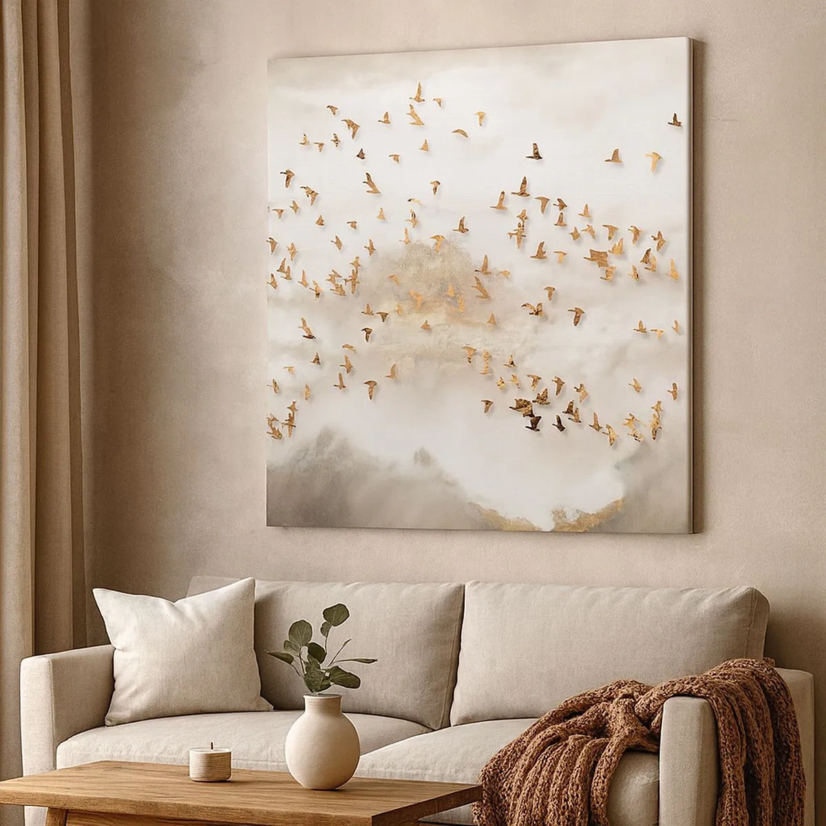 Schilderen op canvas - Het is tijd… - 30x30 cm