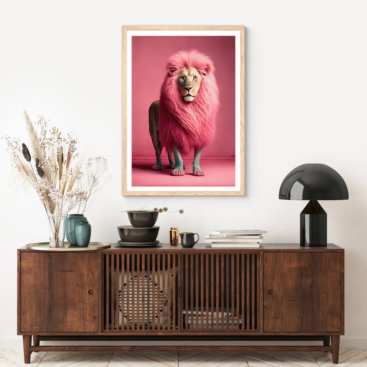 Een poster in een licht eiken lijst - En je bent niet meer bang - 50x70 cm