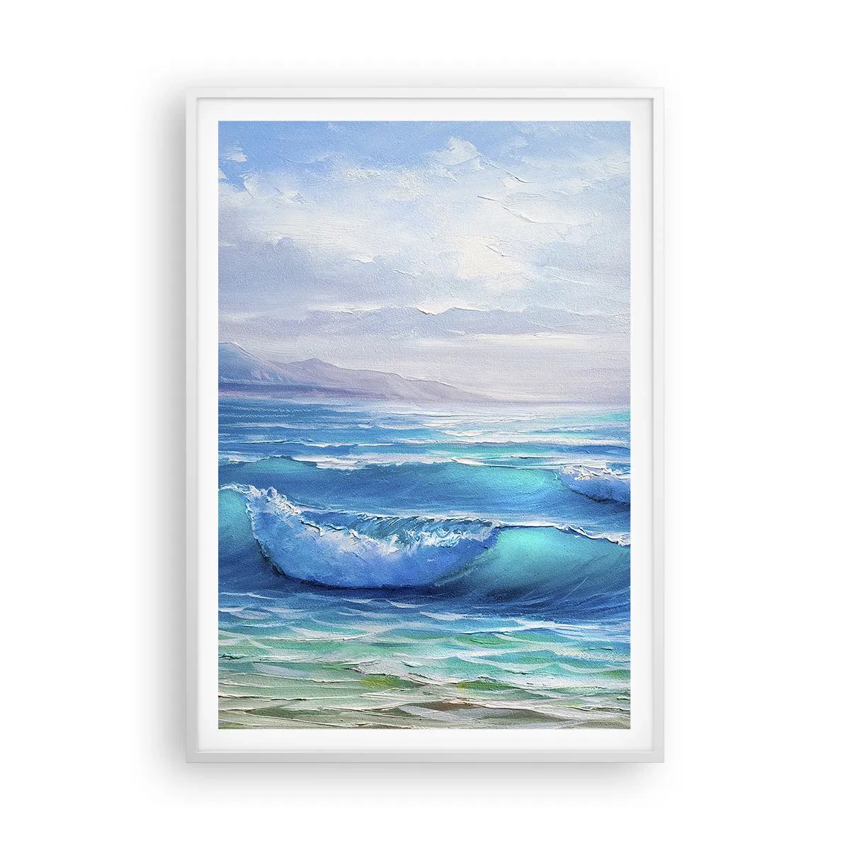 Poster in een witte lijst - Het brengt verlichting - 70x100 cm