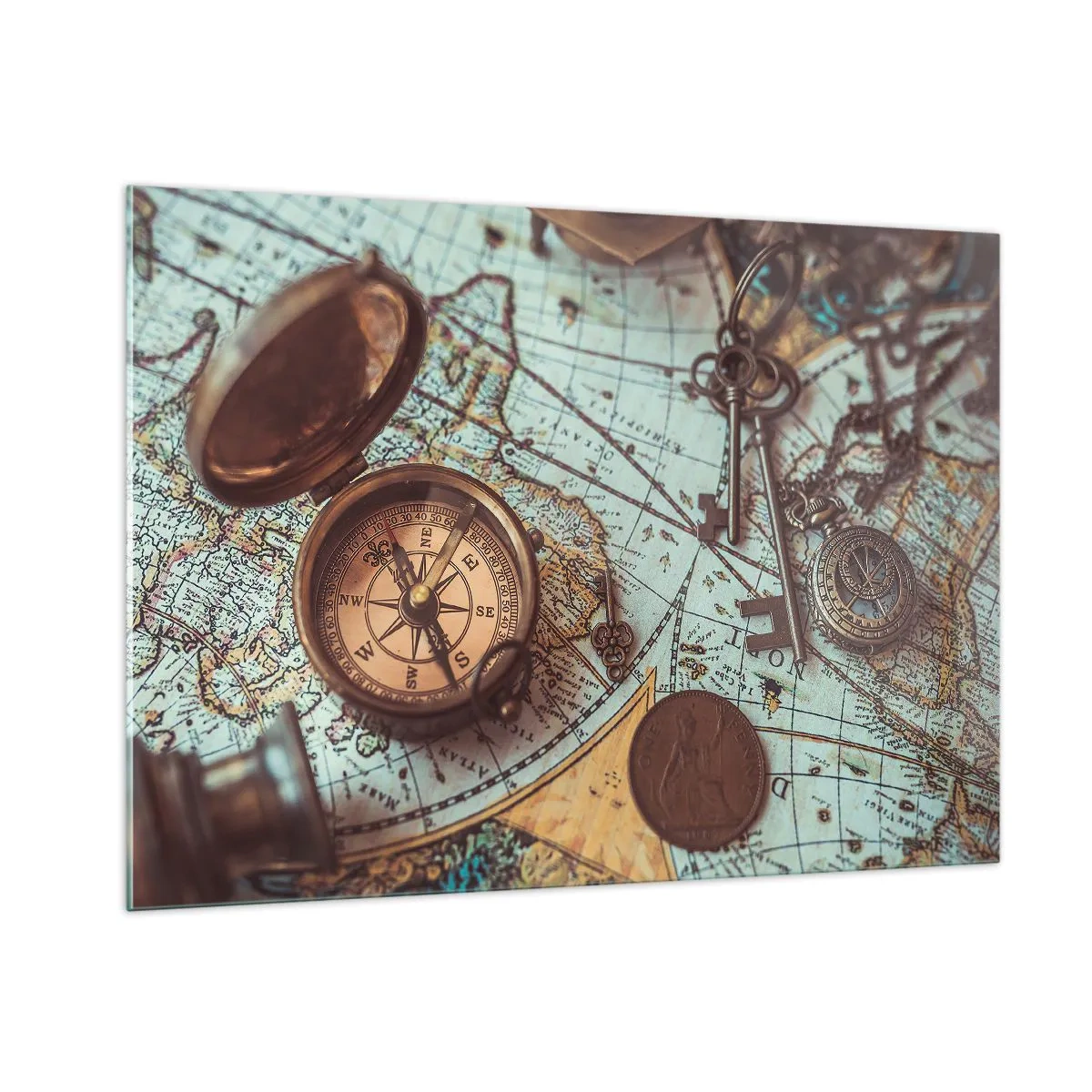 Schilderen op glas - Voor de avonturier - 100x70 cm