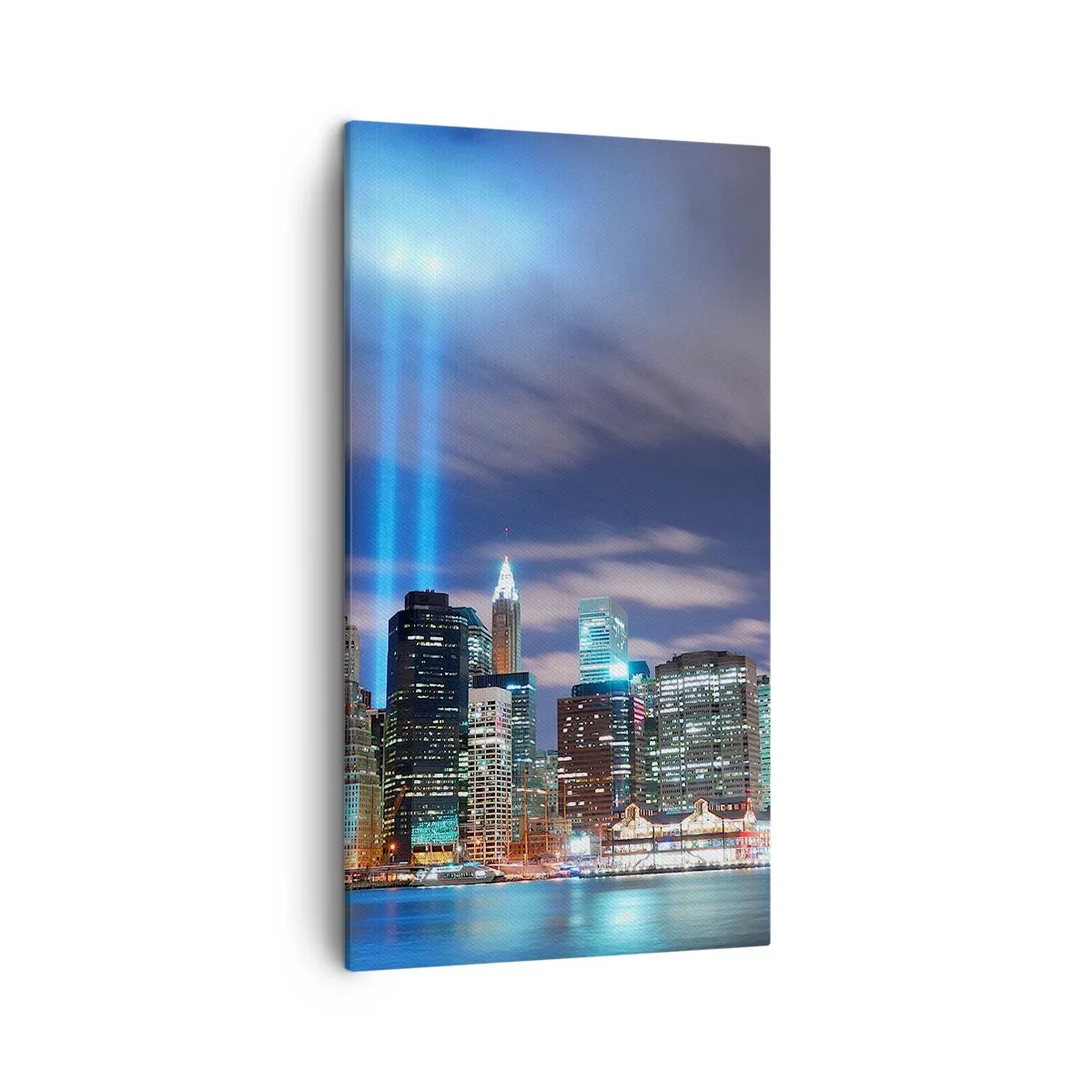 Schilderen op canvas - De hemel met het licht bereiken - 45x80 cm