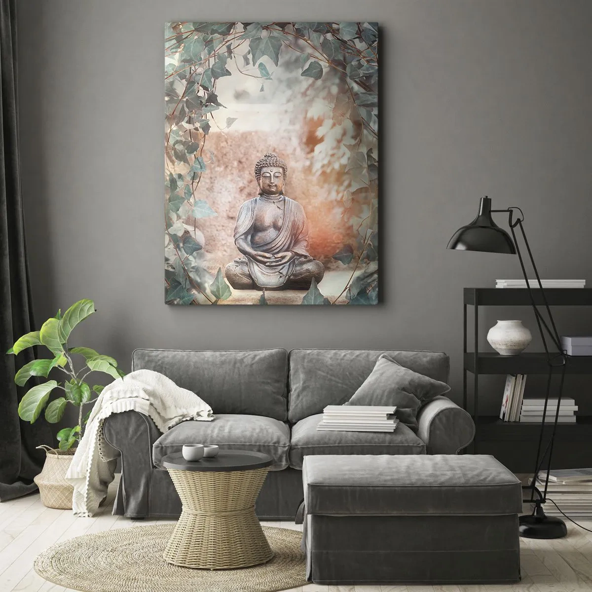 Schilderen op canvas - Vreugdevolle harmonie - 45x80 cm