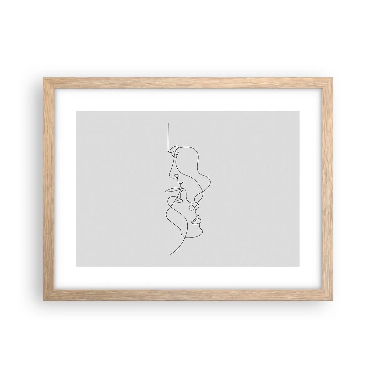 Een poster in een licht eiken lijst - De hitte van bittere verlangens - 40x30 cm