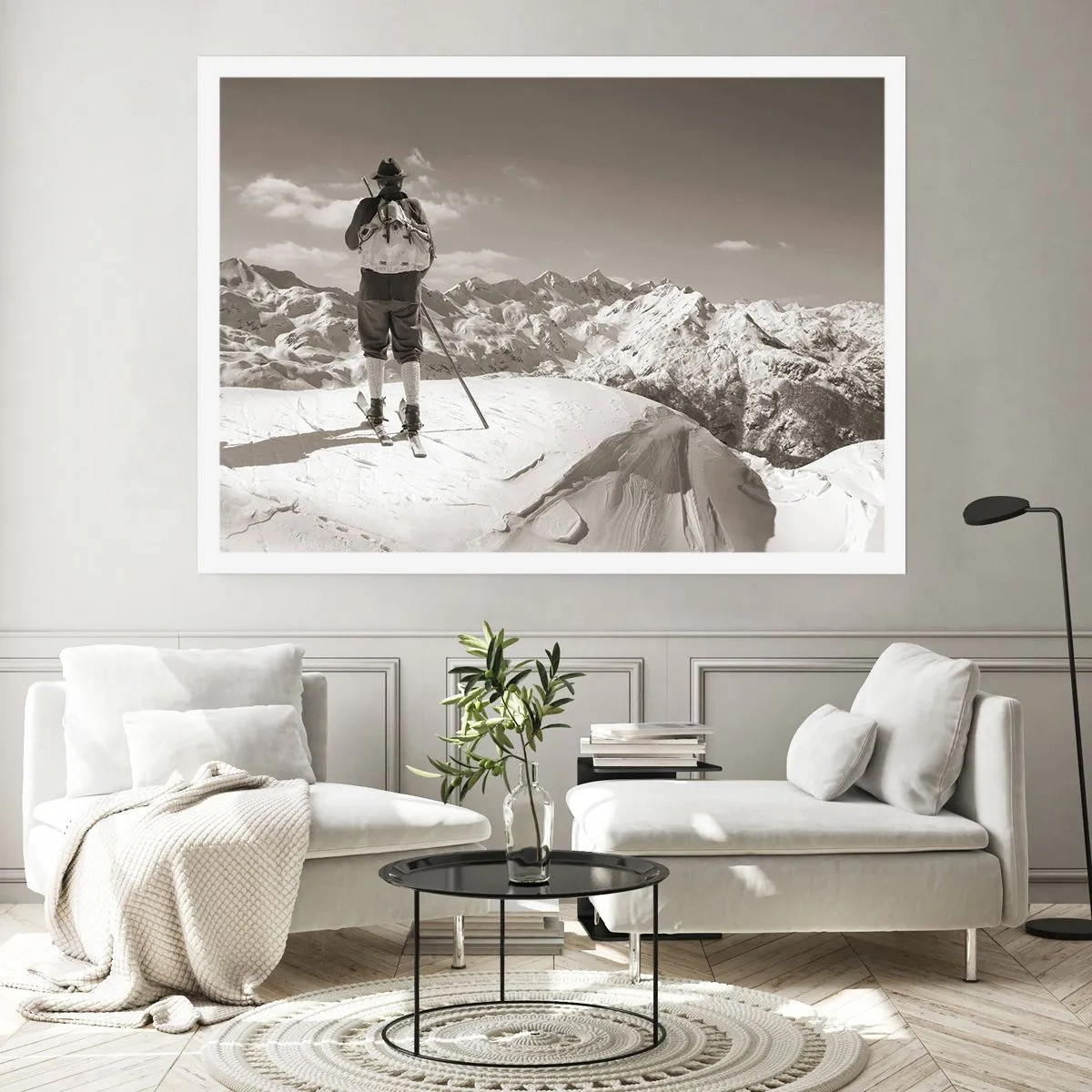 Poster - En de bergen blijven onveranderd - 40x30 cm
