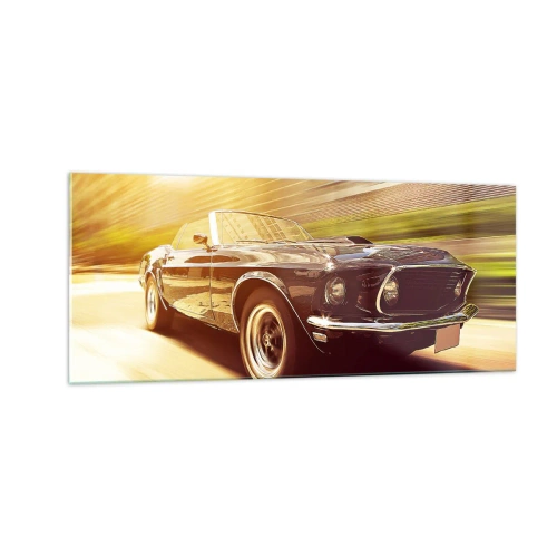 Schilderen op glas - 1967 - de legende keert terug - 100x40 cm