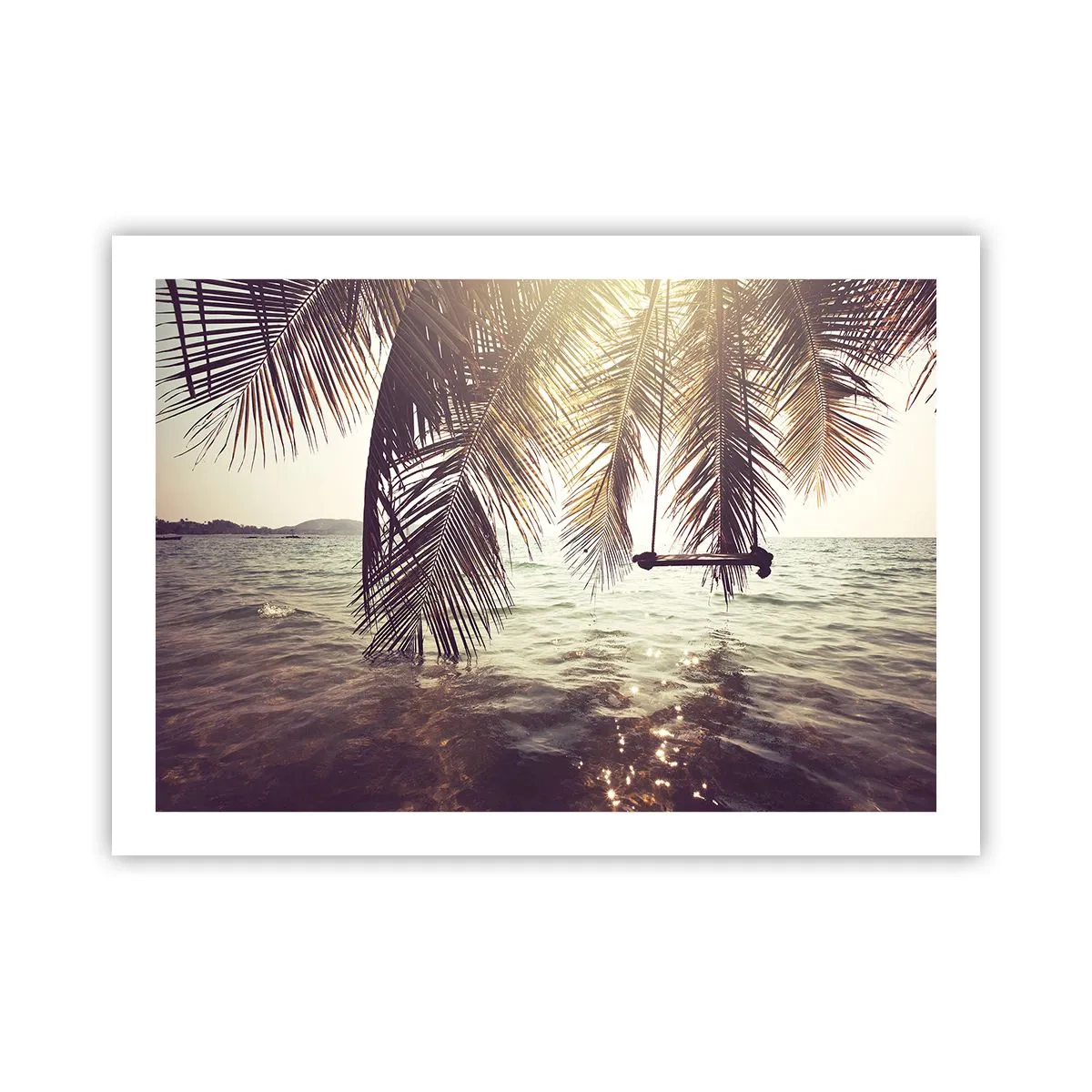 Poster - Je kunt naar believen in de wolken slingeren - 70x50 cm