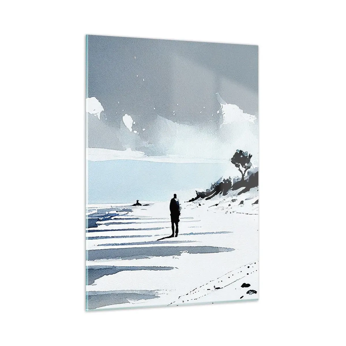 Schilderen op glas - Alleen - 50x70 cm