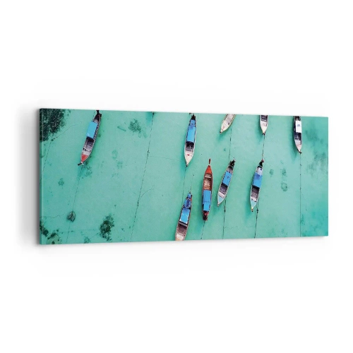 Schilderen op canvas - In blijde verwachting - 100x40 cm