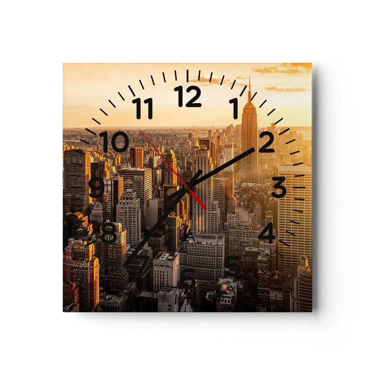 Wandklok - Klok - Groeien in de zon - 30x30 cm