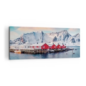 Schilderen op canvas - Noordelijke retraite - 100x40 cm