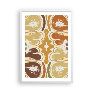 Poster in een witte lijst - Sentimentele abstractie - 50x70 cm