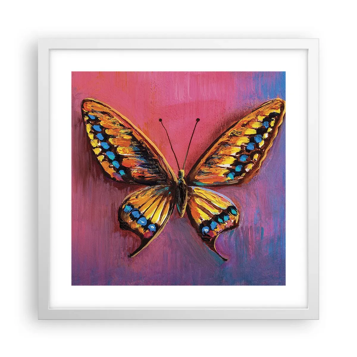 Poster in een witte lijst - Een juweel van de natuur - 40x40 cm