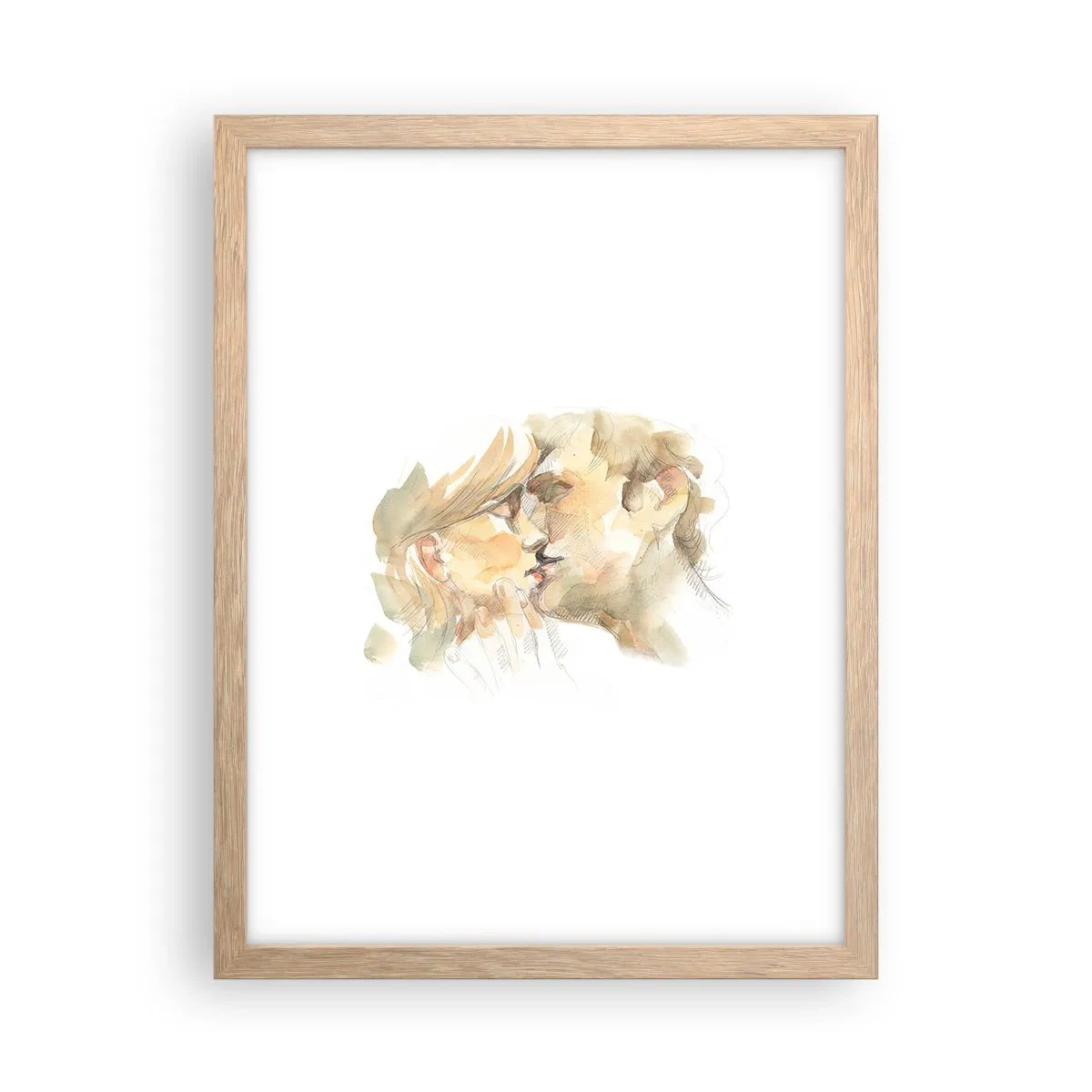 Een poster in een licht eiken lijst - De helft gevonden? - 30x40 cm