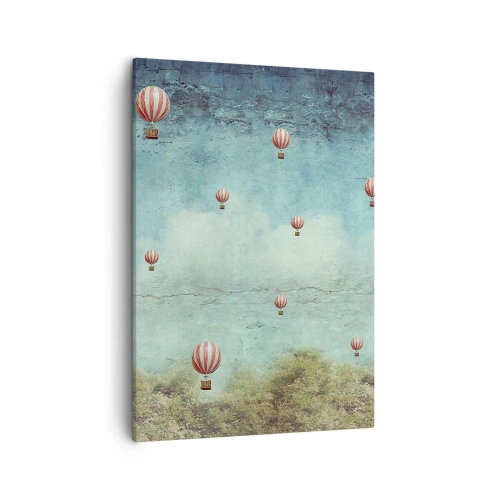 Schilderen op canvas - Vrij van de drukte van het leven - 50x70 cm