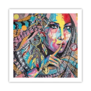 Poster - Zwijg totdat je het begrijpt - 60x60 cm