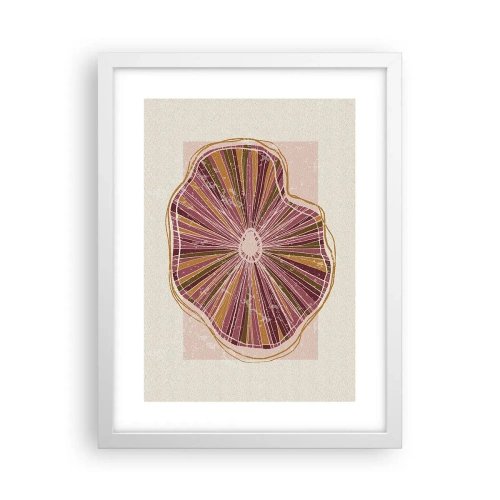 Poster in een witte lijst - Stralende abstractie - 30x40 cm