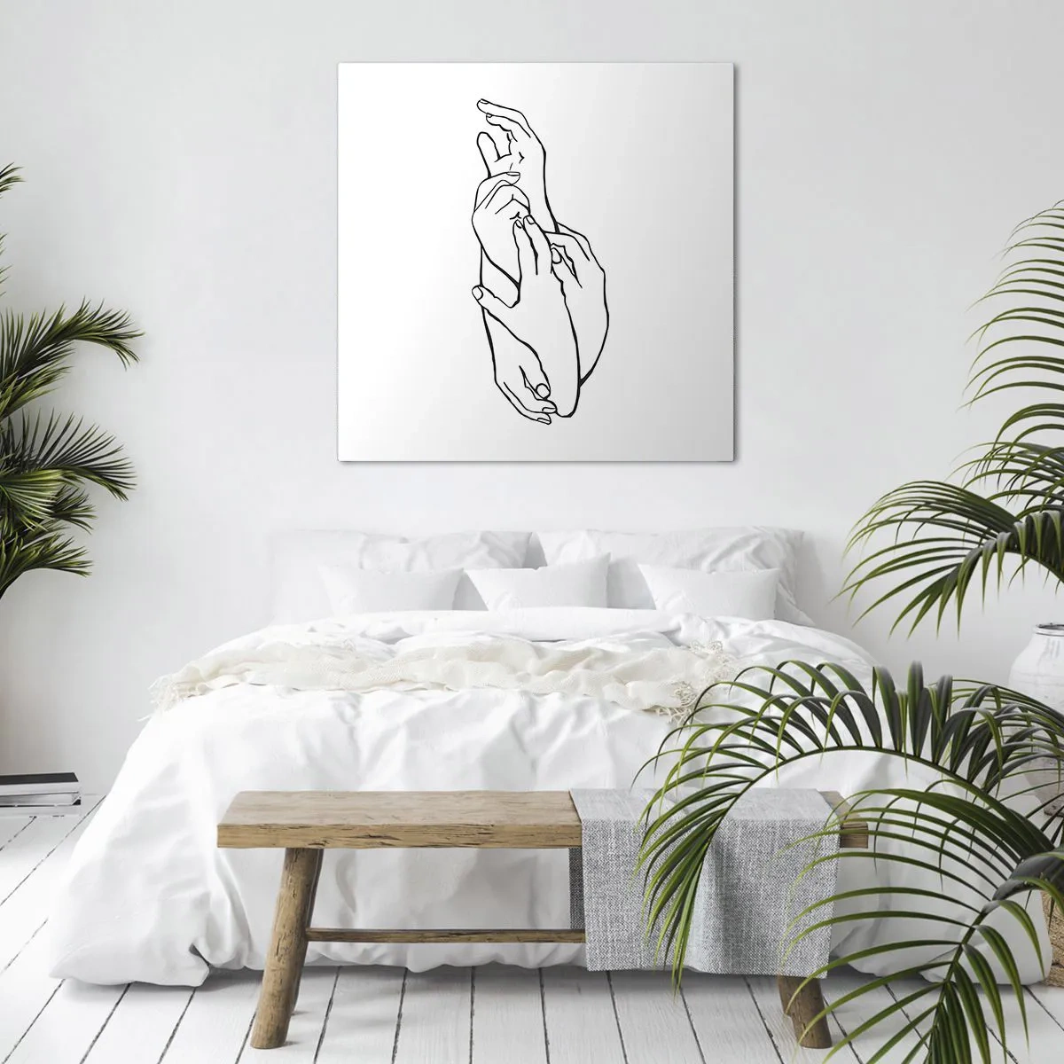 Schilderen op canvas - Goede aanraking - 70x70 cm