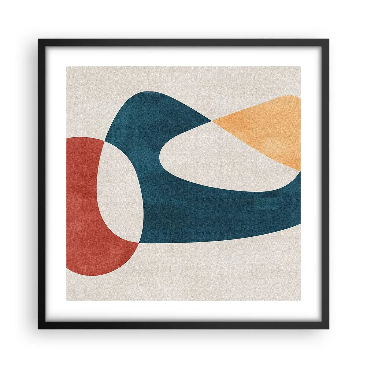 Poster in een zwarte lijst - Invloeden en metamorfoses - 50x50 cm