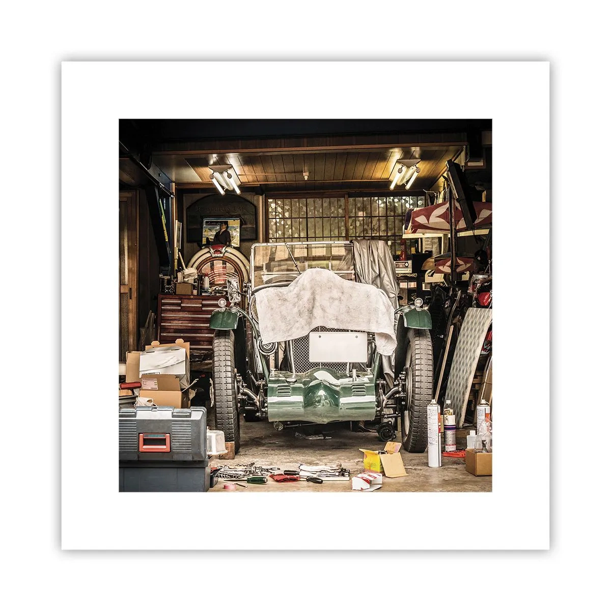 Poster - Terug naar het verleden - 30x30 cm