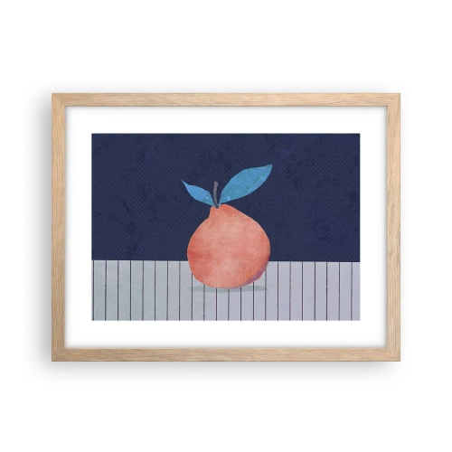 Een poster in een licht eiken lijst - Convexiteit en vlak - 40x30 cm