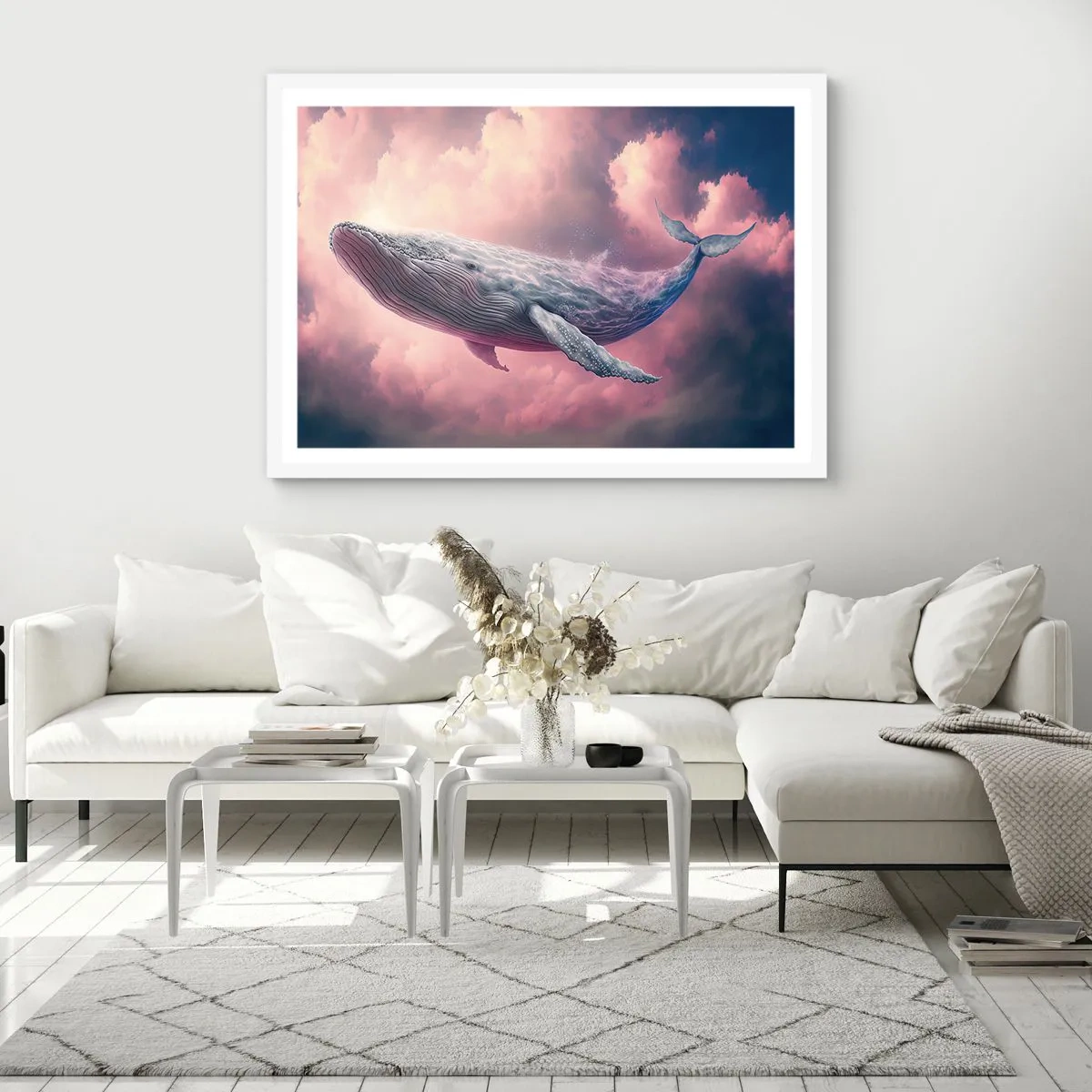 Poster in een witte lijst - Wrijf over je ogen - 40x30 cm