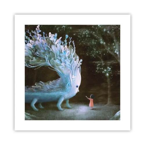 Poster - Fantastische ontmoeting - 40x40 cm