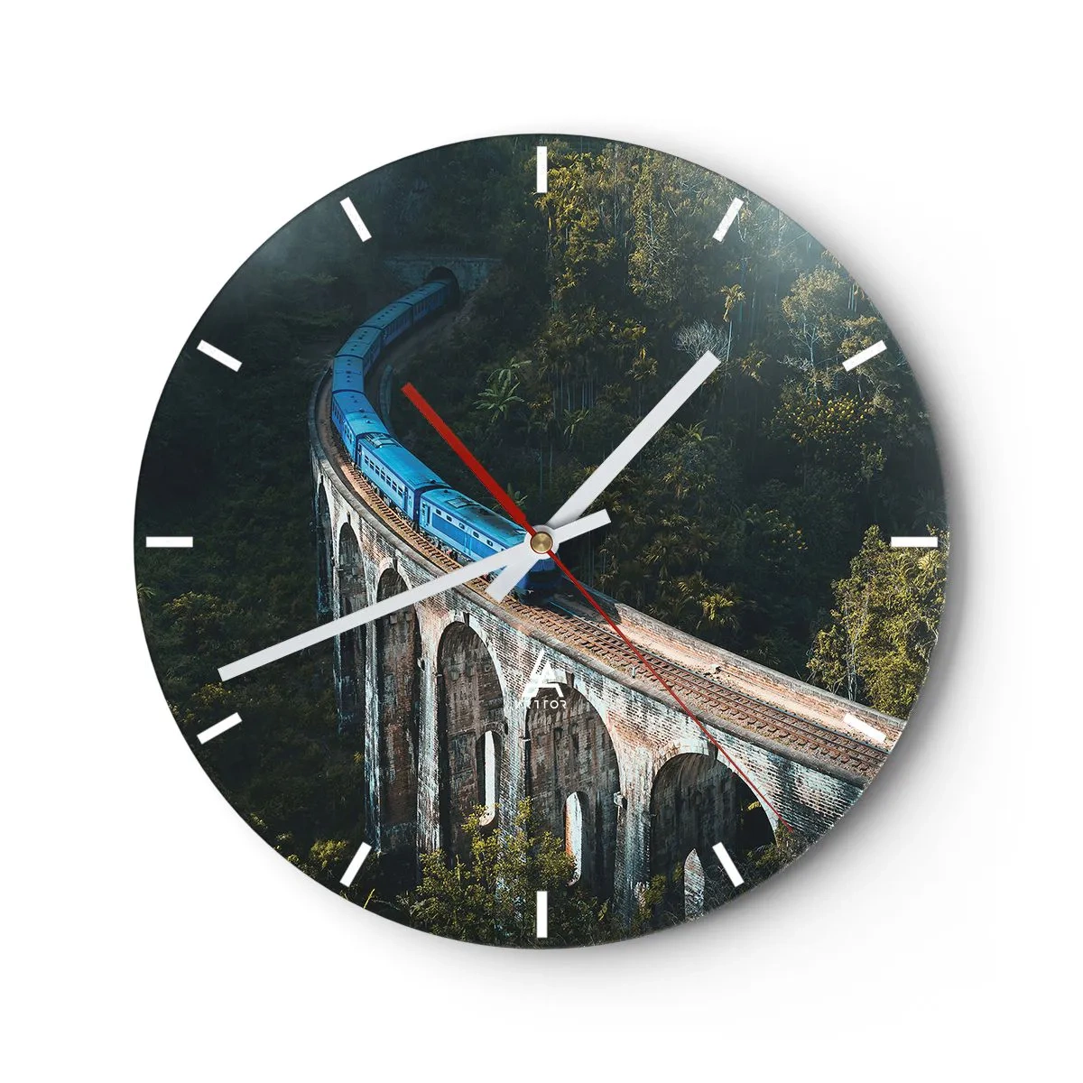 Wandklok - Klok - Neiging tot natuur - 30x30 cm