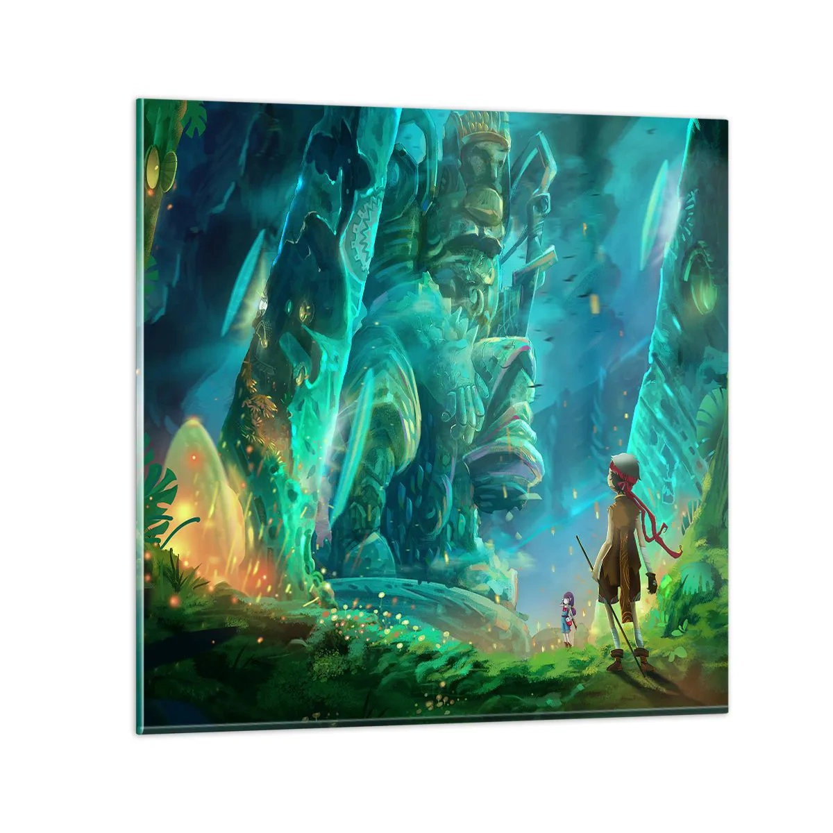 Schilderen op glas - Uit het grote Sprookjesboek - 70x70 cm