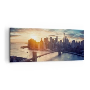 Schilderen op canvas - Westers cultuurmonument - 120x50 cm