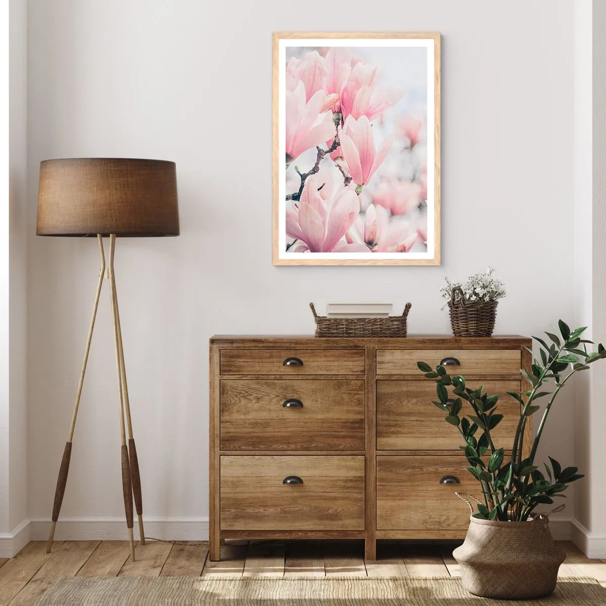 Een poster in een licht eiken lijst - Het ideaal van subtiliteit - 50x70 cm