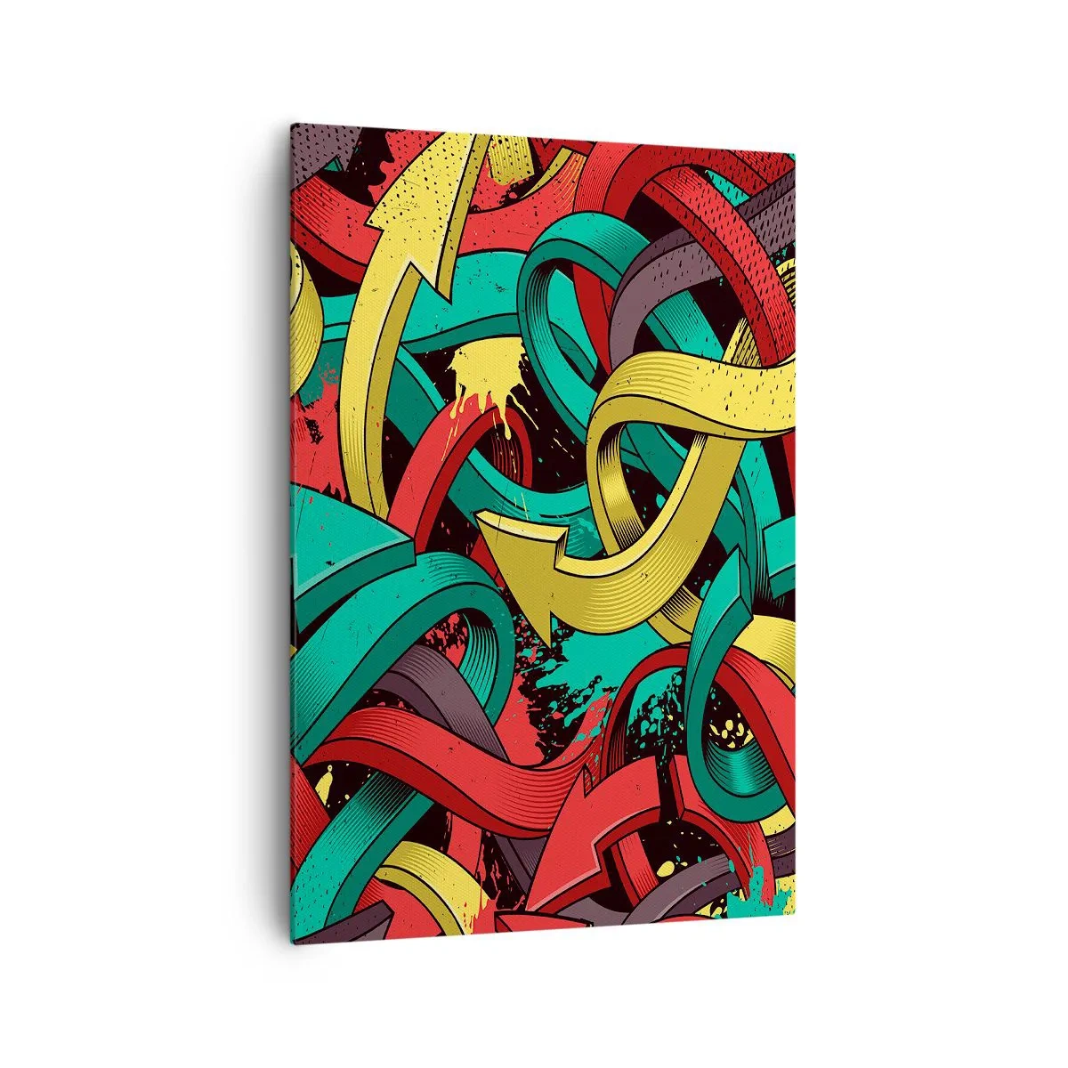 Schilderen op canvas - Welke weg naar het doel? - 70x100 cm