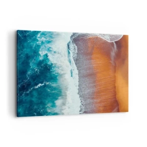 Schilderen op canvas - Aanraking van de oceaan - 120x80 cm