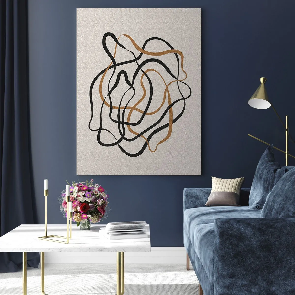 Schilderen op glas - Alles ging mis - 50x70 cm
