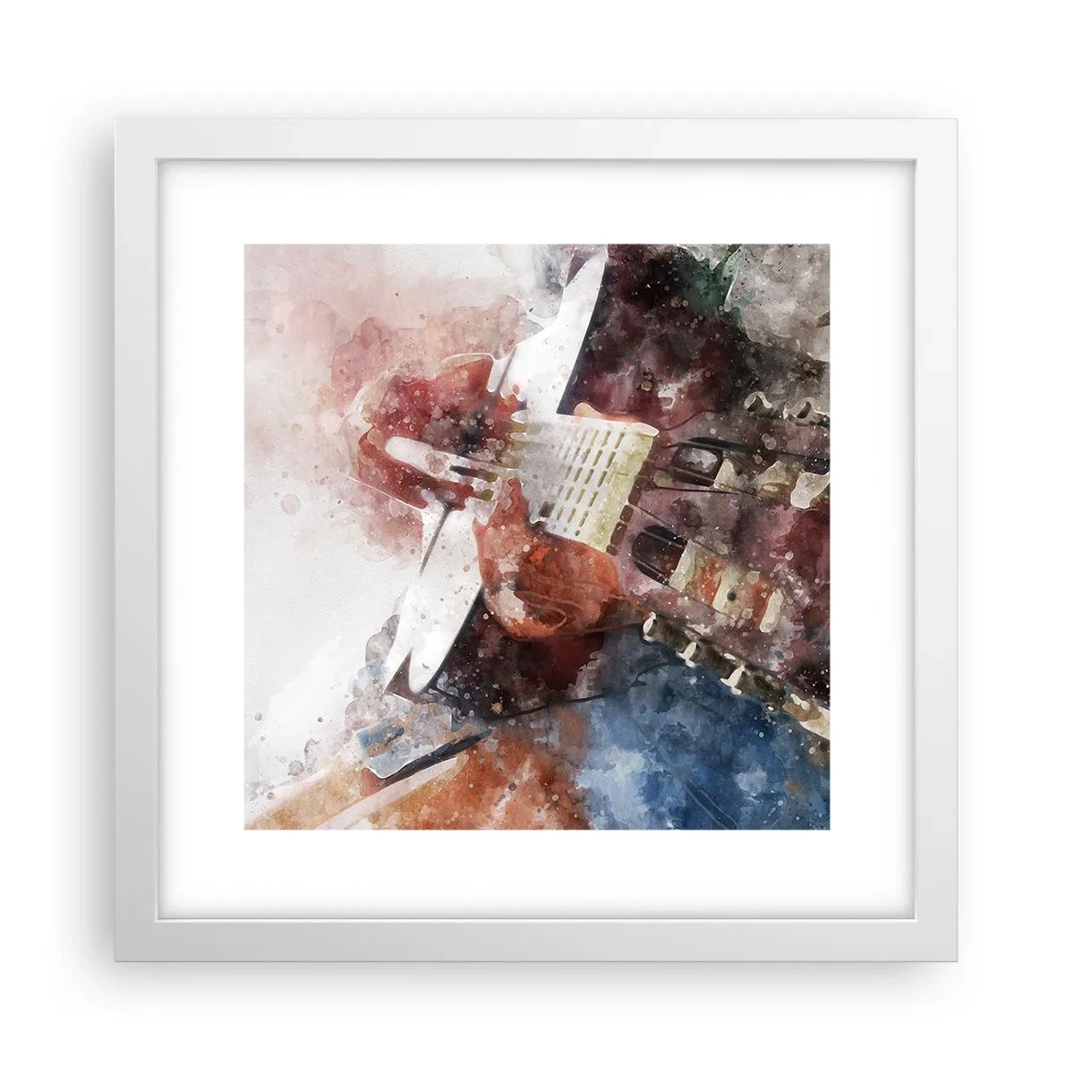 Poster in een witte lijst - En wat vind je ervan? - 30x30 cm