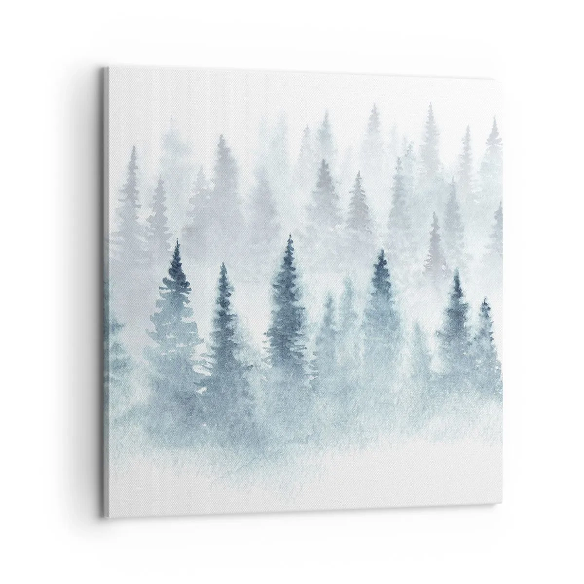 Schilderen op canvas - Gehuld in mist - 60x60 cm