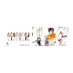 Fotobehang Staaltje Standard Eco - Casual chic, casual elegantie - Vrouw, Model, Mode - 100x30 cm