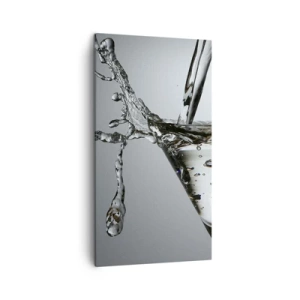 Schilderen op canvas - Op de rand van de beker - 45x80 cm