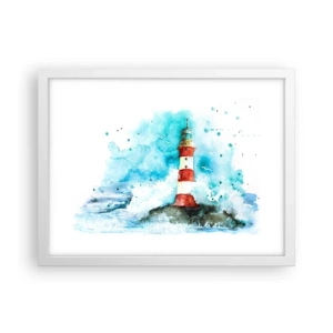 Poster in een witte lijst - Eenheid van de elementen - 40x30 cm