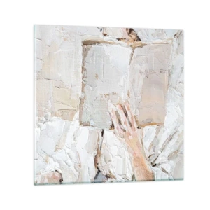 Schilderen op glas - In een andere wereld - 40x40 cm