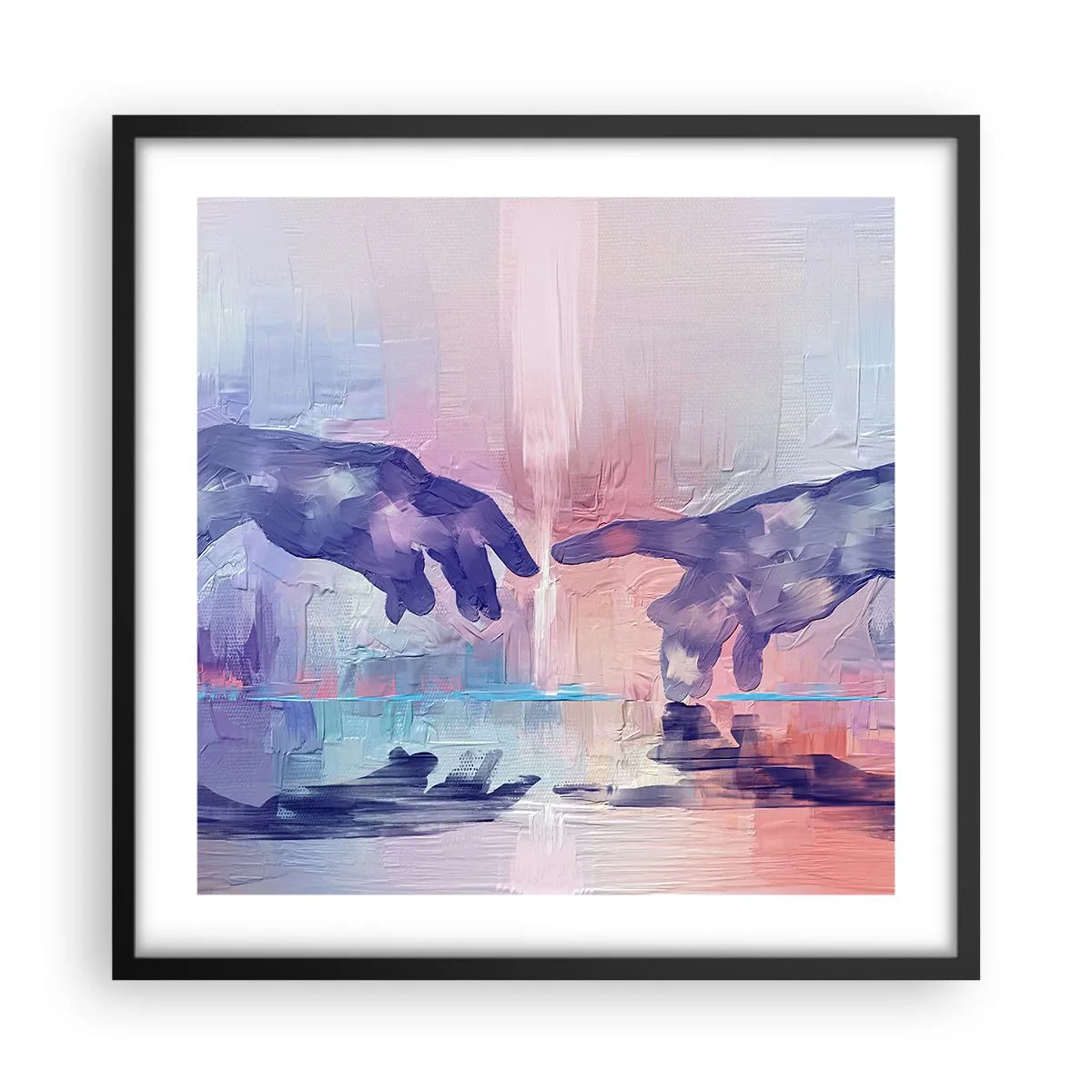 Poster in een zwarte lijst - Goddelijke levensvonk - 50x50 cm