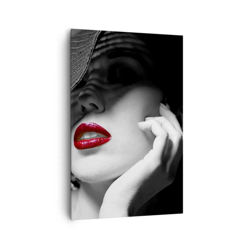 Schilderen op canvas - Een studie in scharlaken - 80x120 cm