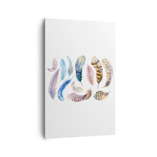 Schilderen op canvas - Licht, bont en veelkleurig - 80x120 cm