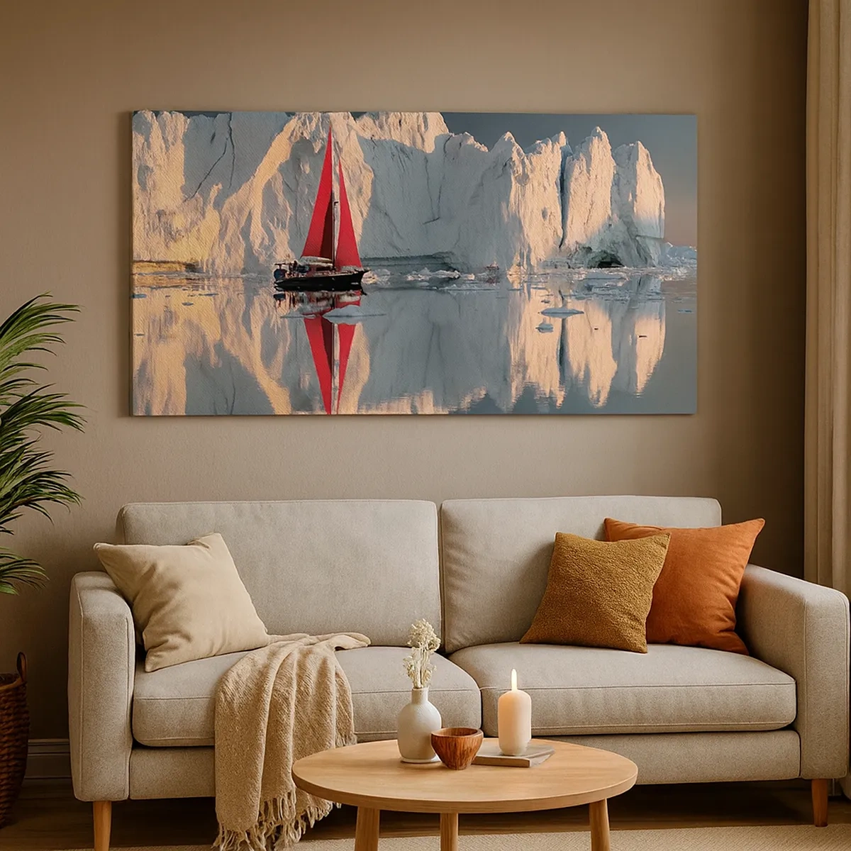 Schilderen op canvas - Aan de rand van de wereld - 30x30 cm