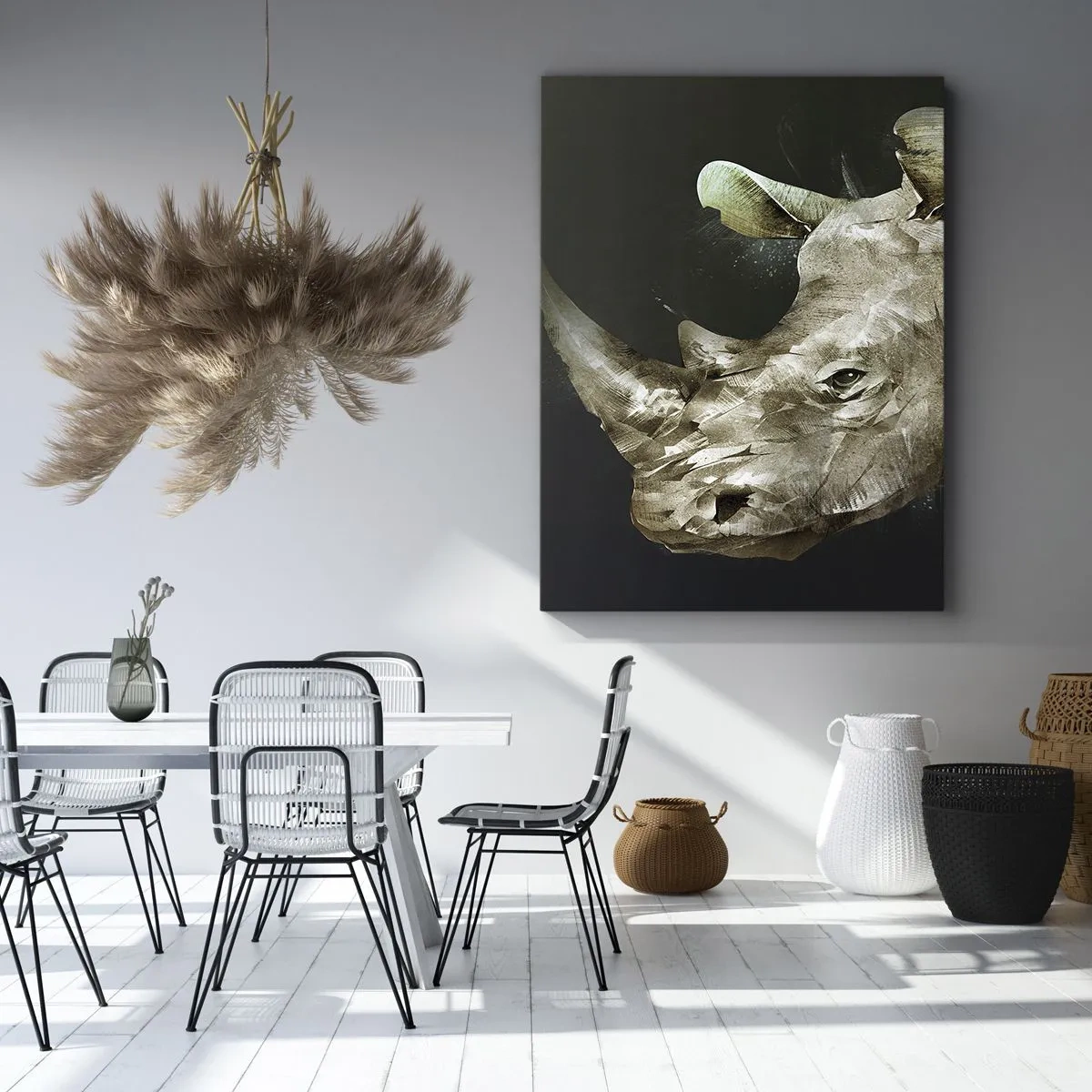 Schilderen op canvas - Een echte mannelijke kracht - 45x80 cm