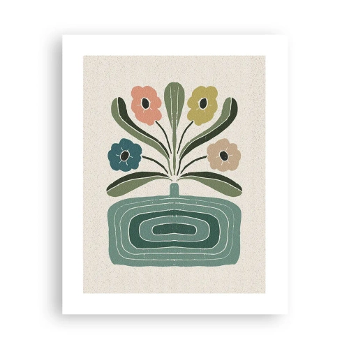 Poster - Symmetrisch boeket - 40x50 cm