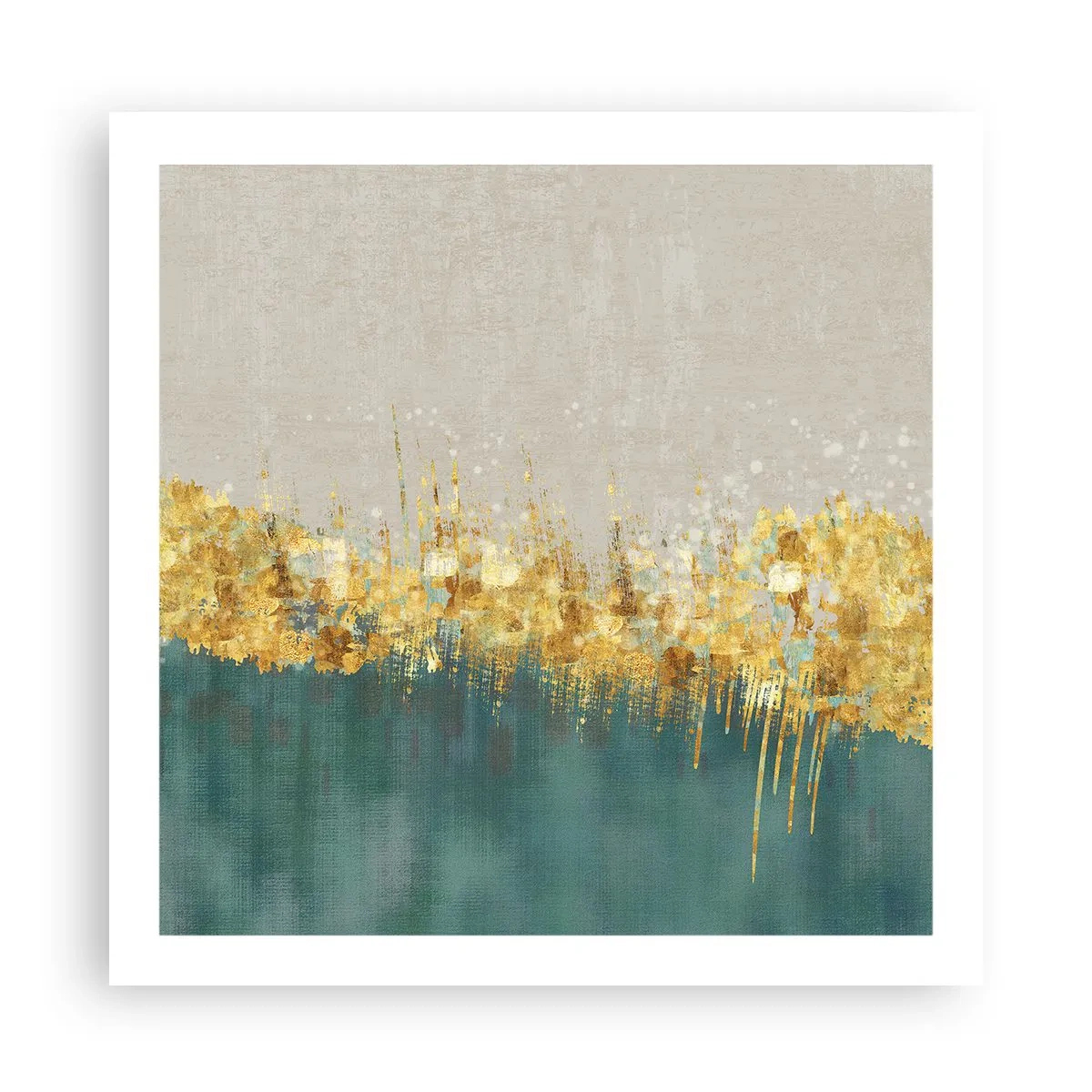 Poster - De gouden rand - 60x60 cm
