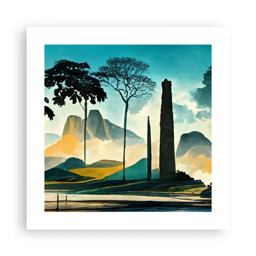 Poster - Nog hoger en hoger - 40x40 cm