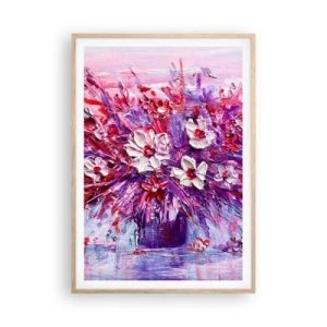 Een poster in een licht eiken lijst - Onschuld en passie - 70x100 cm